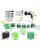 Комплект за почистване на автомобили от 21 части аксесоари за автомивки и детайлинг